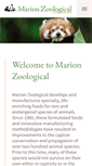 Mobile Screenshot of marionzoological.com