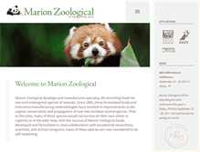 Tablet Screenshot of marionzoological.com